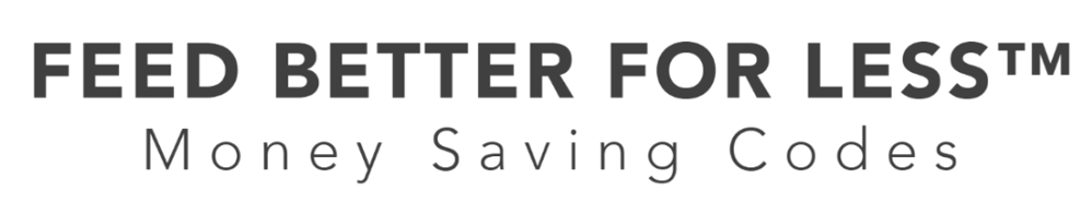 Feed better for less money saving codes